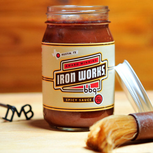 Iron Works BBQ Spicy Sauce 16 ounce