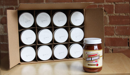 Iron Works BBQ Spicy Sauce Case (12, 16 ounce bottles)